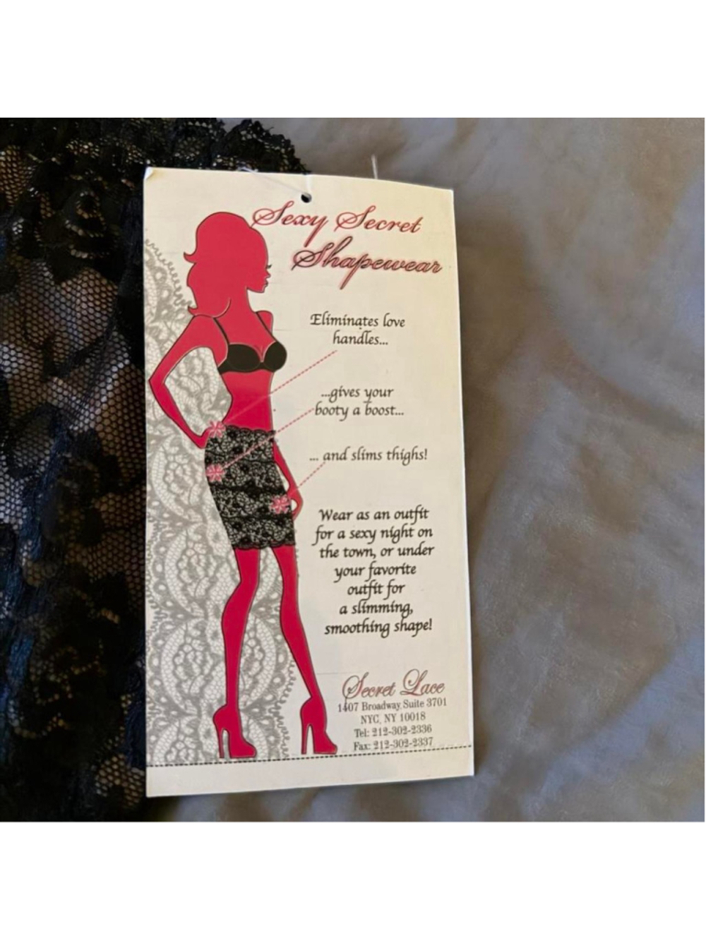 Black lace mini skirt shape wear women’s L Secret Lace #sexysecretshapewear - Picture 2 of 3
